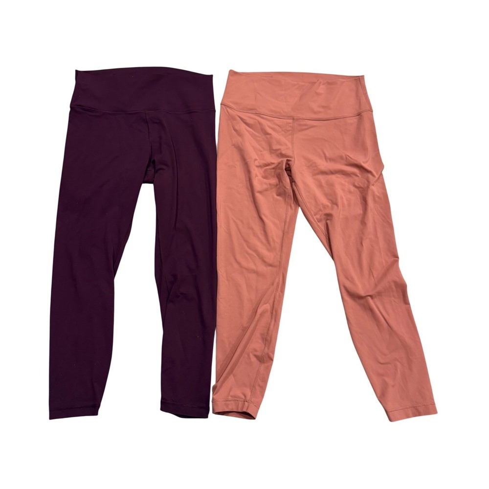 Victoria's Secret High Waisted‎ Leggings Bundle Plum Rose Size M 2 Pack